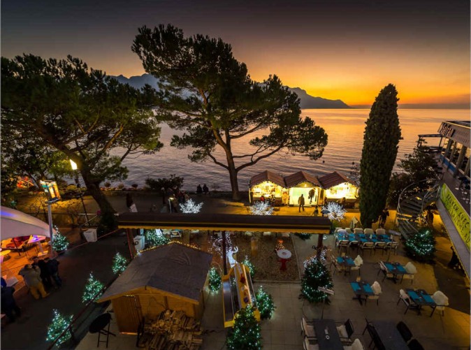 7_Eurotel Montreux - Schoene Aussichten Touristik  -Garten Winter